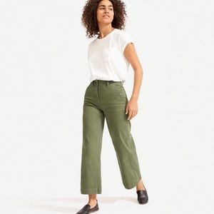 Everlane The Wide-Leg Crop Pant, size 10